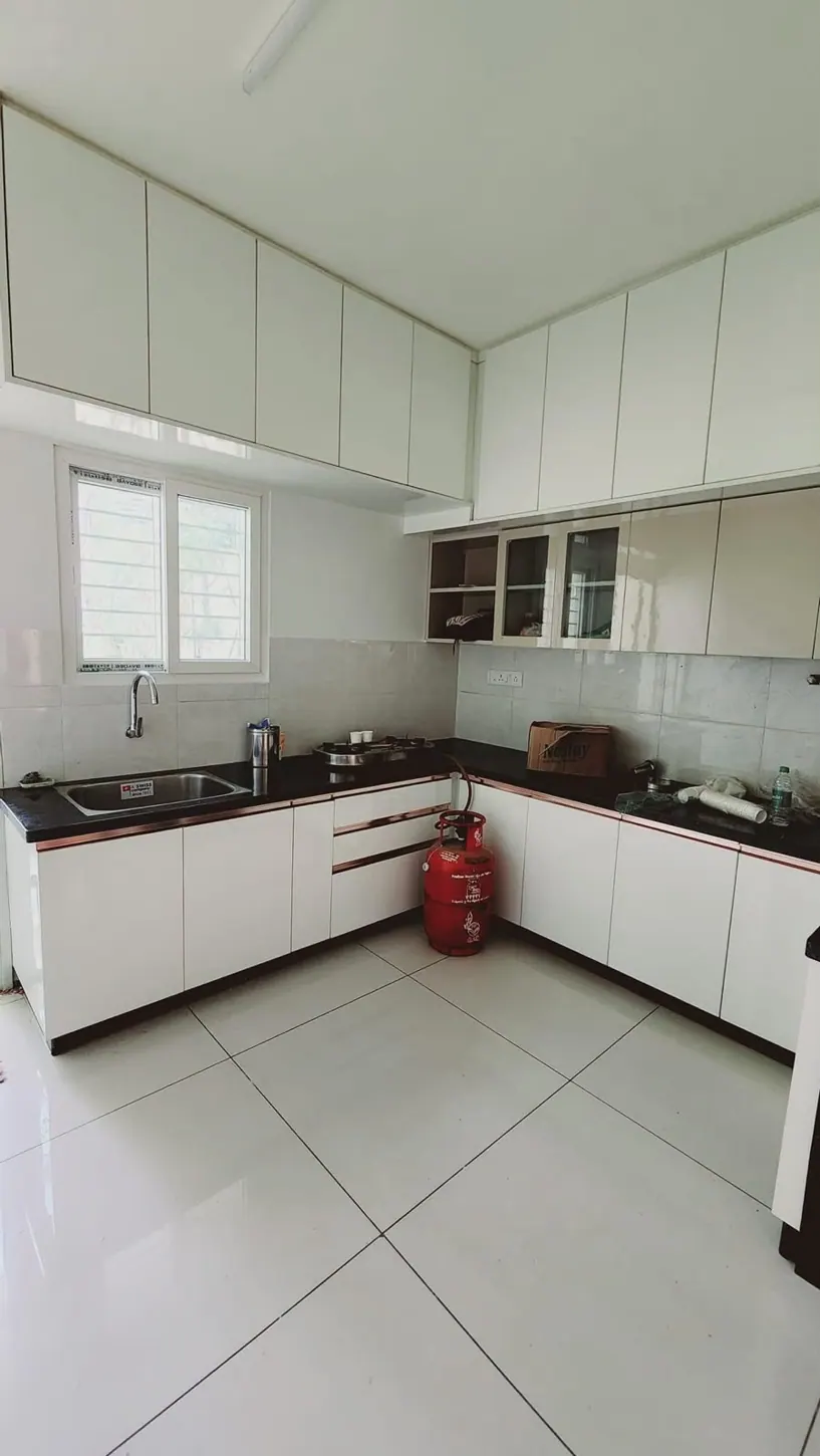 White Modular Kitchen